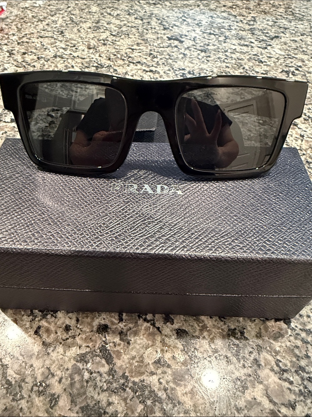 Prada Black Sunglasses Frame SPR 19W Like New